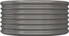 vidaXL Pflanzkübel Verzinkter Stahl 80x80x36 cm Grau Produktbild-Vorschau 3