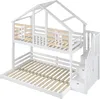 Merax Etagenbett 90x200 cm + 140x200 cm, Hausdesign Produktbild-Vorschau 10