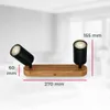 B.K.Licht Plafonnier à spot orientable 27x6x8,5cm Voir les images du produit 5