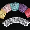 50pcs Laser Cut Lace Design Cupcake Wrappers, Buntes Papier Produktbild-Vorschau 5