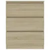 vidaXL Sideboard Sonoma-Eiche 60x35x76 cm Holzwerkstoff -  Produktbild-Vorschau 5