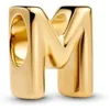 Pandora Charm Donna Lettera M Alfabeto Placcato in oro 14 Anteprima dell’immagine prodotto 2
