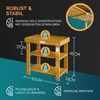 CASARIA® Scarpiera con Seduta in Legno Capacità 160 kg Anteprima dell’immagine prodotto 5