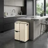 Poubelle Relaxdays, 3 compartiments, 60 l, seaux intérieurs Voir les images du produit 3
