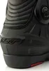 A close-up view of the heel and side of a black motorcycle boot. Náhľad obrázku produktu