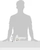 A silhouette of a person holding a white electric can opener. Anteprima dell’immagine prodotto
