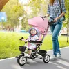 HOMCOM 6 in 1 Dreirad mit Schubstange, Kinderdreirad mit Produktbild-Vorschau 2