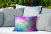 MuchoWow® Outdoor Kissen - Aquarell - Grün - Lila - 50x30 Produktbild-Vorschau 4