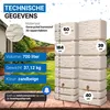 4rain SLIM STONE DECOR wandtank SET 700 L zandbeige, 2x Productafbeelding-voorbeeld 3
