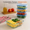 Goliving Glas-Meal-Prep-Behälter – Set mit 5 Produktbild-Vorschau 7