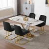 A dining table and four chairs are set up in a dining room. Produktbild-Vorschau