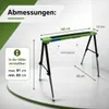 2x Arbeitsbock höhenverstellbar bis 91 cm Unterstellbock Produktbild-Vorschau 3