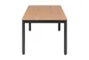 BARLETTA Tisch Aluminium Nonwood Anthrazit/Braun Wetterfest Produktbild-Vorschau 2