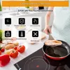 A person cooking on a stovetop with illustrations of features. Náhľad obrázku produktu