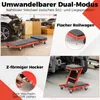 COSTWAY 2in1 Rollbrett Werkstatt, Montagerollbrett mit 6 Produktbild-Vorschau 4