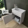 HOME DELUXE Badmöbel Komplettset BORKUM – Weiß, MDF (48 x Produktbild-Vorschau 2