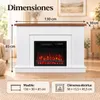 HOMAVO chimenea eléctrica con mueble, 23 pulgadas, Vista previa de la imagen del producto 9