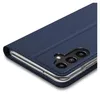 A close-up view of a blue flip case for a smartphone, showing the camera module. Anteprima dell’immagine prodotto