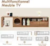 Sweiko Meuble TV moderne pivotant - polyvalent et Voir les images du produit 9