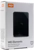 The image shows the retail packaging of a WD Elements portable external hard drive. Voir les images du produit