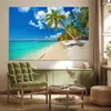 MuchoWow® Poster Strand - Meer - Boot - Palme 180x120 cm - Produktbild-Vorschau 3
