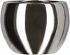 A silver ceramic pot on a white background. Podgląd zdjęcia produktu
