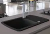 vidaXL Évier en granit simple bassin noir Voir les images du produit 8