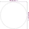 A diagram showing a circular mirror with dimensions indicated. Náhled obrázku produktu