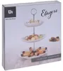 Elegante piatto a più piani in porcellana bianca per torte Anteprima dell’immagine prodotto 5