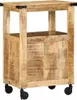 vidaXL Kuchyňský vozík hnědý 55 x 40 x 80 cm masivní dřevo Náhled obrázku produktu 4