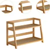 Küchen Organizer, 2 Tiers Bambus Rattan Geflecht, Produktbild-Vorschau 3