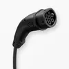A black electric vehicle charging plug with multiple pins. Anteprima dell’immagine prodotto