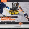 A plumber using a pipe inspection camera system in an outdoor setting. Produktbild-Vorschau