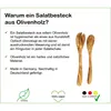 Salatbesteck MITTEL, ca. 30 cm, Olivenholz – naturbelassen, Produktbild-Vorschau 3
