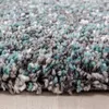 Teppich Wohnzimmer Hochflor Blau 120x170 Rechteck Meliertes Produktbild-Vorschau 4