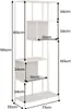 riess-ambiente Bücherregal SLIM LINE 185cm champagner beige Produktbild-Vorschau 9