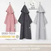 Frottee Badeponcho Damen Herren - Strandponcho 100% Produktbild-Vorschau 3