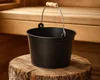 Sauna Aufgusskübel / Saunaeimer schwarz Stahlblech Produktbild-Vorschau 6