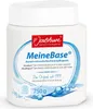 A white tub of P. Jentschura MeineBase bath salts with blue accents and text. Podgląd zdjęcia produktu