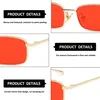 Kleine, quadratische Sonnenbrille, modische Produktbild-Vorschau 3