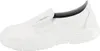 A white Abeba slipper shoe shown from the side. Produktbild-Vorschau