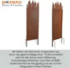 Metall Gartenzaun Sichtschutzwand 150 cm Edel-Rost Produktbild-Vorschau 4
