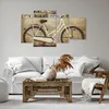 Bild auf Leinwand - Leinwandbild - Fahrrad Mauer Straße - Produktbild-Vorschau 6