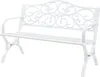 Záhradná lavica "Utav" pre 2-3 osoby oceľ 127 x 53 x 79 cm Náhľad obrázku produktu 4