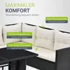 Juskys Polyrattan Lounge Manacor - Sofa, Tisch, Hocker & Produktbild-Vorschau 3