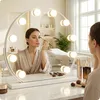Specchio da trucco bianco 60 cm con 10 LED e colore della Anteprima dell’immagine prodotto 2