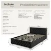tectake® Čalouněná postel Venice v sametovém vzhledu s Náhled obrázku produktu 6