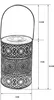 A diagram of a solar lantern with dimensions indicated. Produktbild-Vorschau