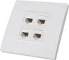 Cat 6 Ethernet Wall Plate 4 Port Female To Female Keystone Voir les images du produit 5