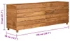 vidaXL Verhoogde plantenbak, 150x40x55 cm, teakhout en Productafbeelding-voorbeeld 7